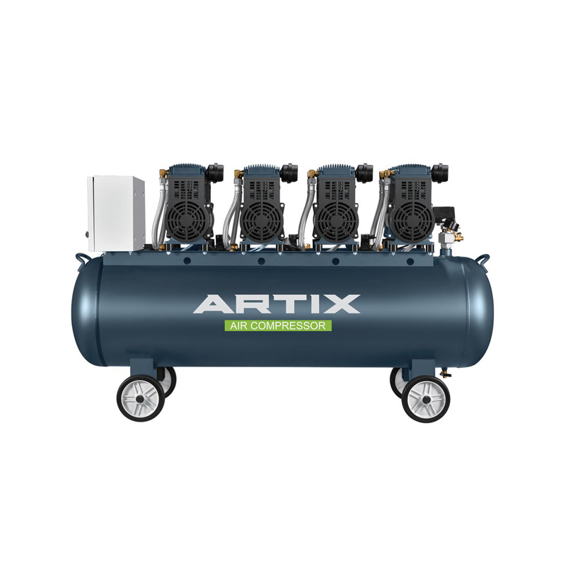 Compresor de aire sin aceite, de 8,0HP, 1500W*4-200L