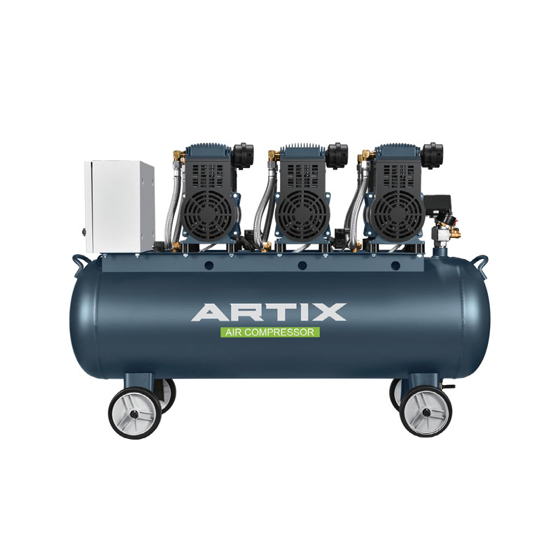 Compresor de aire sin aceite, de 6,0HP, 1500W*3-150L