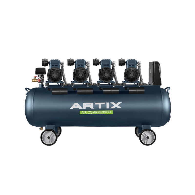 Compresor de aire sin aceite, de 7,6HP, 1400W*4-150L