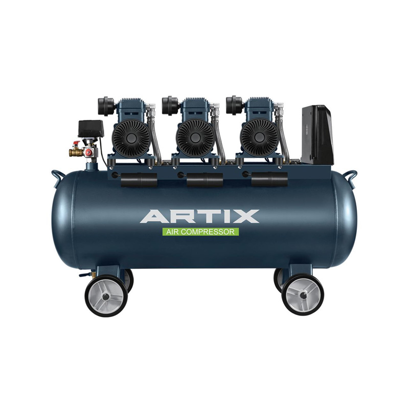 Compresor de aire sin aceite, de 5,7HP, 1400W*3-120L