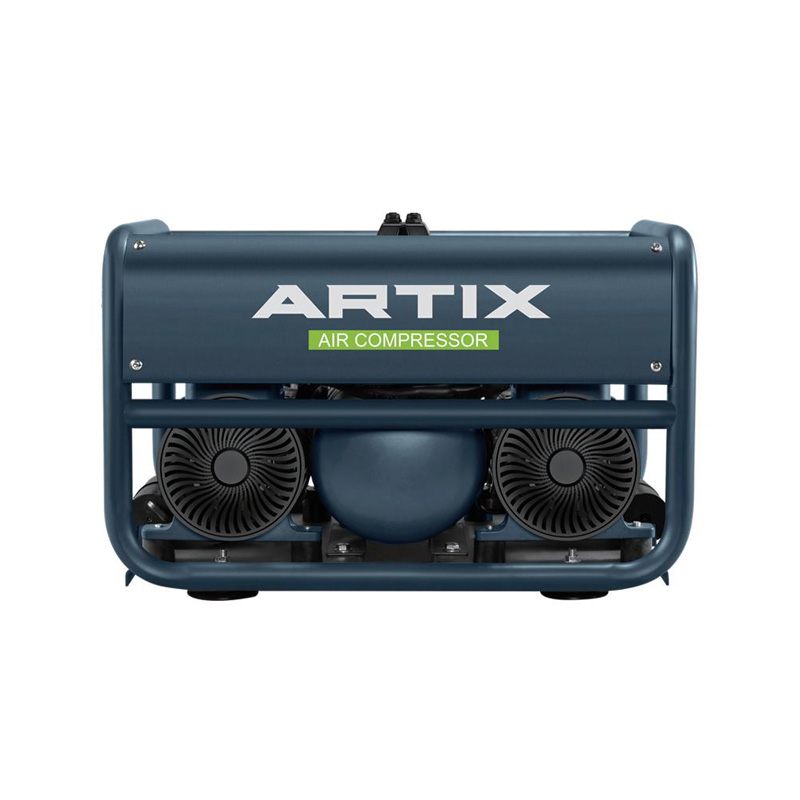 Compresor de aire sin aceite, de 3,8HP, 1400W*2-6L