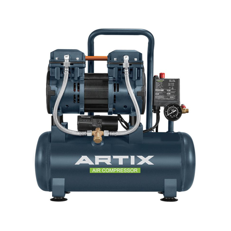 Compresor de aire sin aceite, de 1,6HP, 1200W-12L